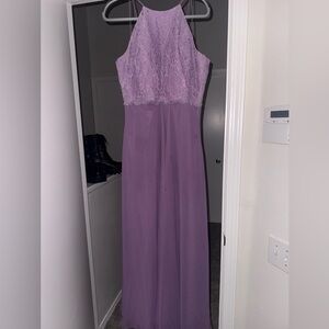 Christina Wu Lavender Lace Bridesmaid dress Evening Gown